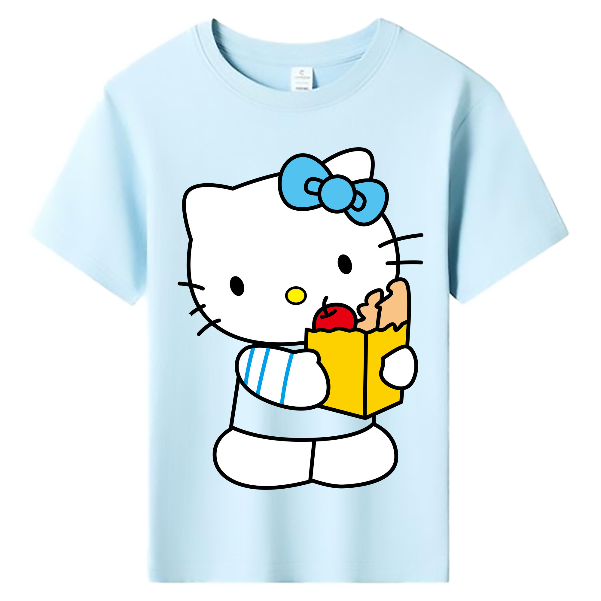 （画像用） Hello Kitty ハローキティ 綿100％キッズTシャツ（フロントプリント）